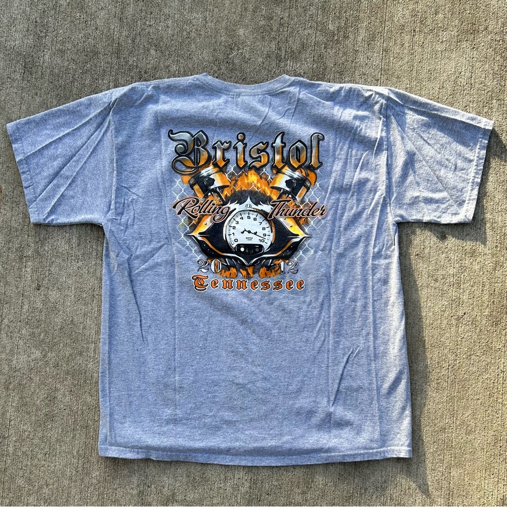 Nascar Bristol 2012 Tennessee Rolling Thunder Motorcycles XL Grey